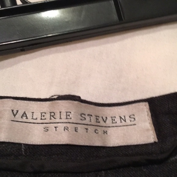 Size 6 Dark Grey Valerie Stevens Stretch Pants - Picture 3 of 6